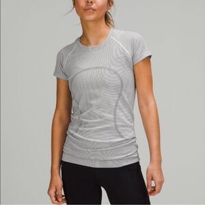 NWOT striped swiftly tech short sleeve shirt 2.0